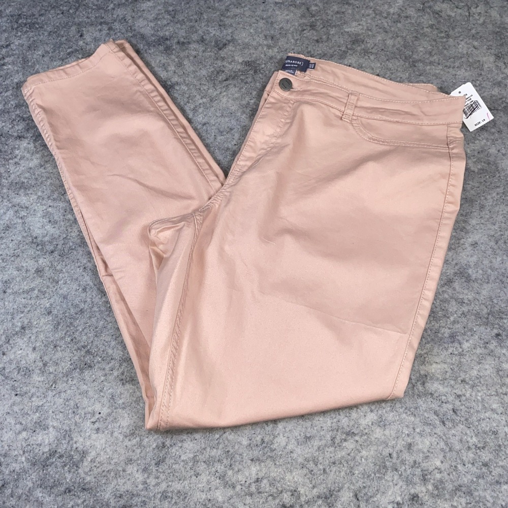 New Junarose Skinny Jeans Women's 18 Misty Rose Denim My Way‎ Zippered 5 Pocket